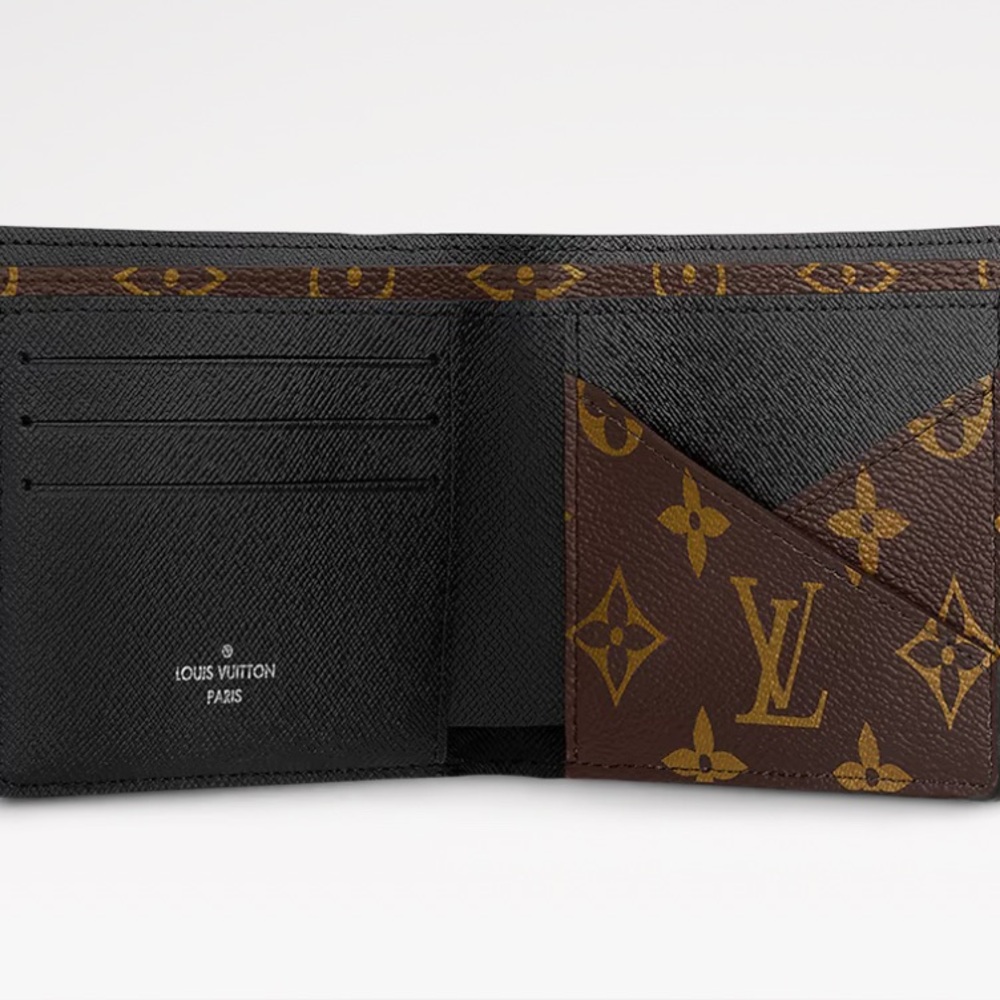 Louis Vuitton Monogram Black and Brown Card Holder